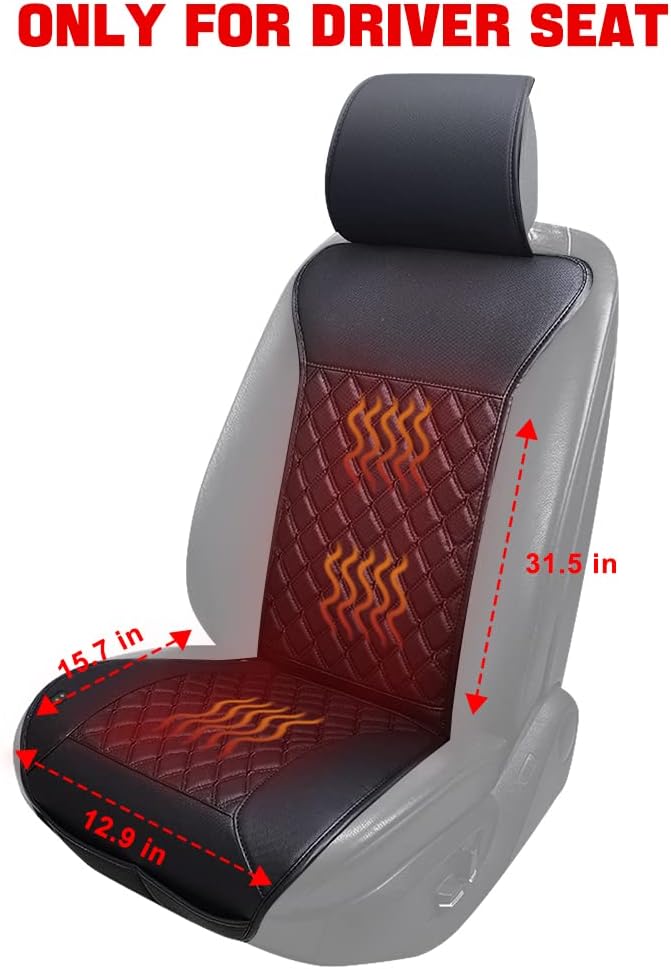 LUSRAIT Universal Seat Cushion, Comfortable Seat Cover with Full Back Support in Winter - Image 5